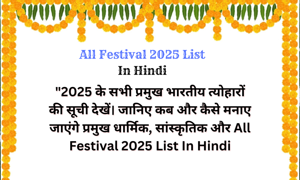 2025 Festival List